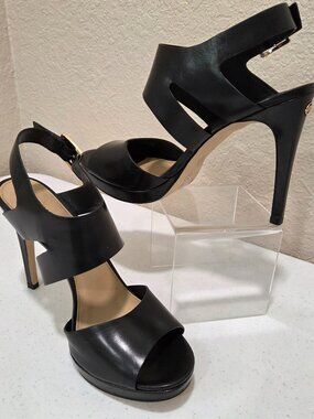 Michael Kors Black Size 9.5 High Heels Leather Slingback